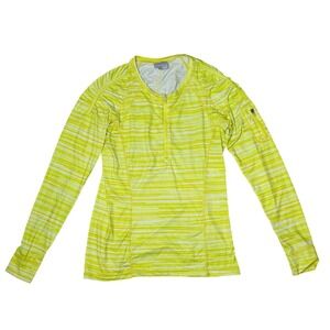 Athleta Neon Yellow Athletic Performance 1/4 Zipper Long‎ Sleeve Women's Medium?
